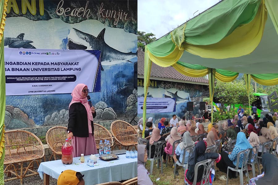 LPPM Unila Selenggarakan Pelatihan Peningkatan Kapasitas UMKM di Desa Kunjir Kecamatan Rajabasa